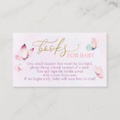 Babydusche Butterfly bringt eine Book Card mit Begleitkarte (Vorderseite)
