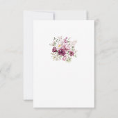 Babydusche Butterfly Floral Danke Karte (Rückseite)