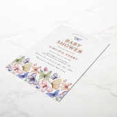 Babydusche Butterfly Folieneinladung (Gedreht)