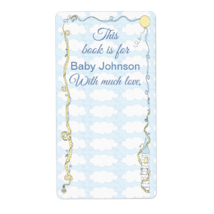 Babydusche "Castle Yellow" Buchzeichen Blatt 8