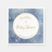 Babydusche Celestial Star Watercolor Personalisier Serviette (Vorderseite)