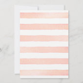 Babydusche Citrus Pink Grapefruit Wasserfarbe Einladung (Rückseite)