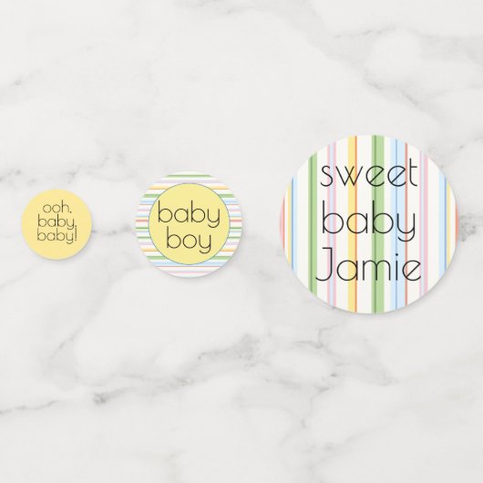 Babydusche Confetti florales Picknick Konfetti (Vorderseiten)