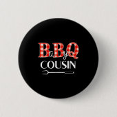 Babydusche Cousin Grillen Party Niedlich Matching  Button (Vorderseite)