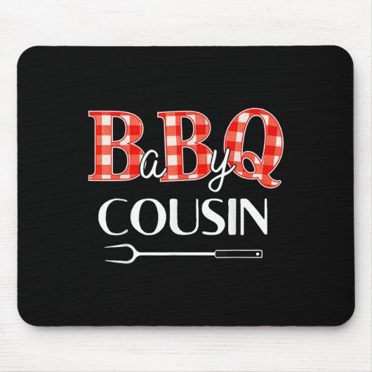 Babydusche Cousin Grillen Party Niedlich Matching Mousepad (Vorne)