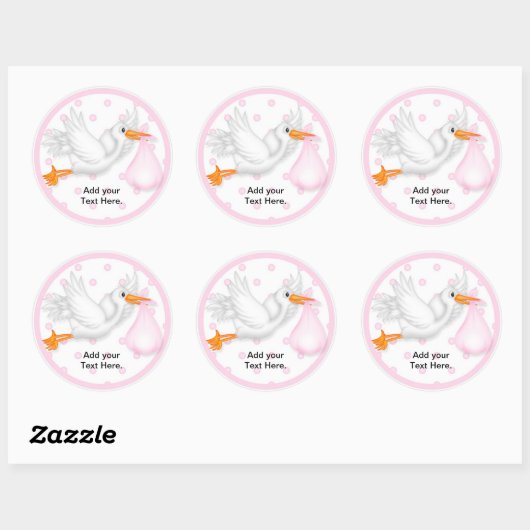 Babydusche Cupcake Toppers Stickers (Blatt)