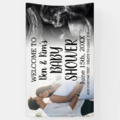 Babydusche Custom 2 Foto Willkommen Banner (Vertikal)