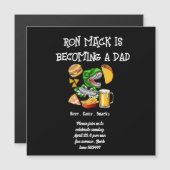 Babydusche Dadchelor Party Einladung Postca (Vorne/Hinten)