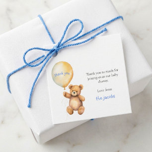 Babydusche dank niedlicher Teddybär Geschenkanhänger