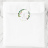 Babydusche Danke-Aufkleber Runder Aufkleber (Tasche)