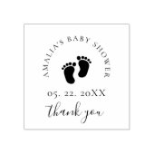 Babydusche Danke Custom Gummistempel (Prägung)