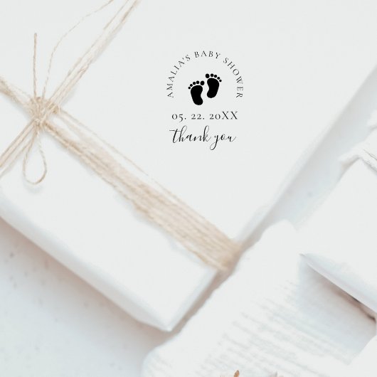 Babydusche Danke Custom Gummistempel