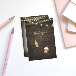 Babydusche Danke, dass Ihr Baby Gold braut Dankeskarte