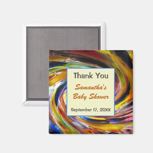 Babydusche Danke, dass ihr den farbenfrohen Keepak Magnet (Vorderseite/Rückseite)