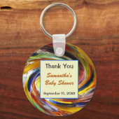 Babydusche Danke, dass ihr den farbenfrohen Keepak Schlüsselanhänger (Vorderseite)