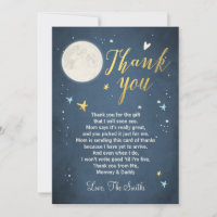 Babydusche Danke, dass ihr eine Liebe auf dem Mond