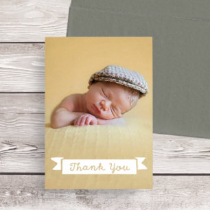 Babydusche Danke, dass Sie eine Fotokarte haben Dankeskarte