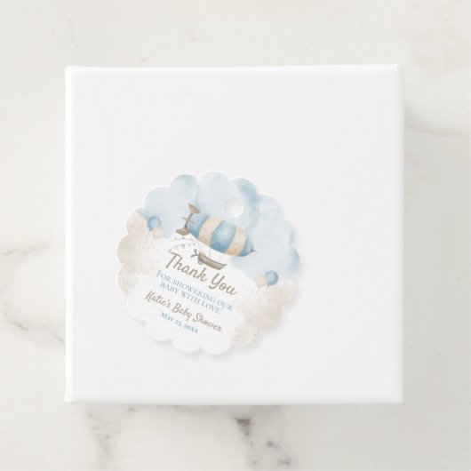 Babydusche Danke, dass Sie Geschenkmarken bevorzug Geschenkanhänger (Beispiel)