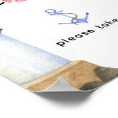 Babydusche - Danke, dass Sie kommen Poster (Ecke)