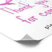 Babydusche - Danke, dass Sie kommen Poster (Ecke)