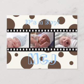 Babydusche Danke, dass Sie Postkarten Ihre Fotos e