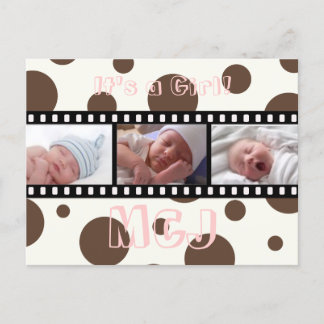 Babydusche Danke, dass Sie Postkarten Ihre Fotos e