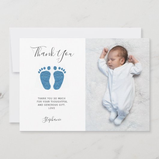 Babydusche Danke Foto (Vorderseite)