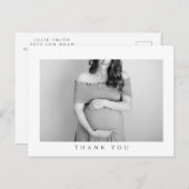 Babydusche Danke Foto Post Card Postkarte (Vorne/Hinten)