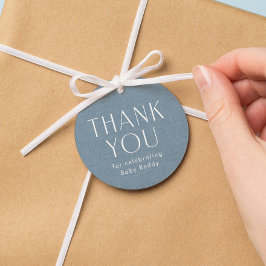 Babydusche danke Ihnen chambrablau Geschenkanhänger