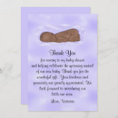 Babydusche danke Ihnen Gender Neutral Ethnic Einladung (Vorne/Hinten)