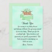 Babydusche danke Ihnen Gender Neutral Ethnic Einladung (Vorne/Hinten)