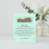 Babydusche danke Ihnen Gender Neutral Ethnic Postkarte (Stehend Vorderseite)