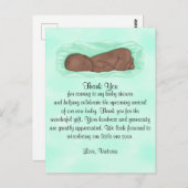 Babydusche danke Ihnen Gender Neutral Ethnic Postkarte (Vorne/Hinten)