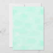 Babydusche danke Ihnen Gender Neutral Green Einladung (Rückseite)