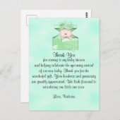 Babydusche danke Ihnen Gender Neutral Postkarte (Vorne/Hinten)