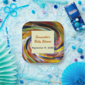 Babydusche danke Ihnen Geschlecht neutrale Farbe Pappteller (Party)