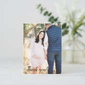 Babydusche danke Ihnen Post Cards Postkarte (Stehend Vorderseite)