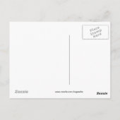 Babydusche Danke-Karte (Mädchen) Postkarte (Rückseite)