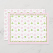 Babydusche Danke Karte, "Zucker und Gewürz" (Vorne/Hinten)