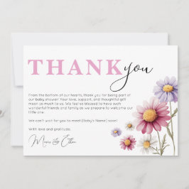 Babydusche Danke Kartenvorlage