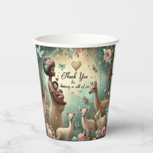Babydusche Danke Paper Cup Set Pappbecher (Vorderseite)