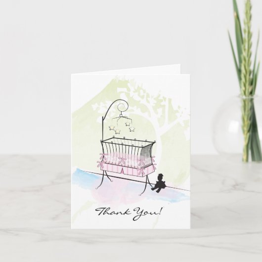 Babydusche Danke - Pink (Vorderseite)