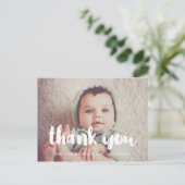 Babydusche danke postkarte (Stehend Vorderseite)