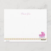 Babydusche Danke Postkarten (Rückseite)