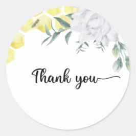 Babydusche danke runder aufkleber