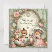 Babydusche Danke Stickers Einladung (Vorderseite)