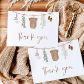 Babydusche Dankeschön-Karte, geschlechtsneutrales Dankeskarte