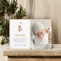 Babydusche Dankeschön-Karte mit Foto