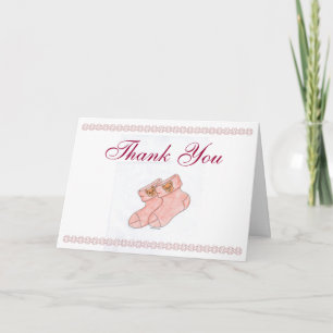 Babydusche Dankeschön Karte mit Niedlichen Hintern