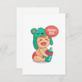 Babydusche Dankeskarte (Vorne/Hinten)